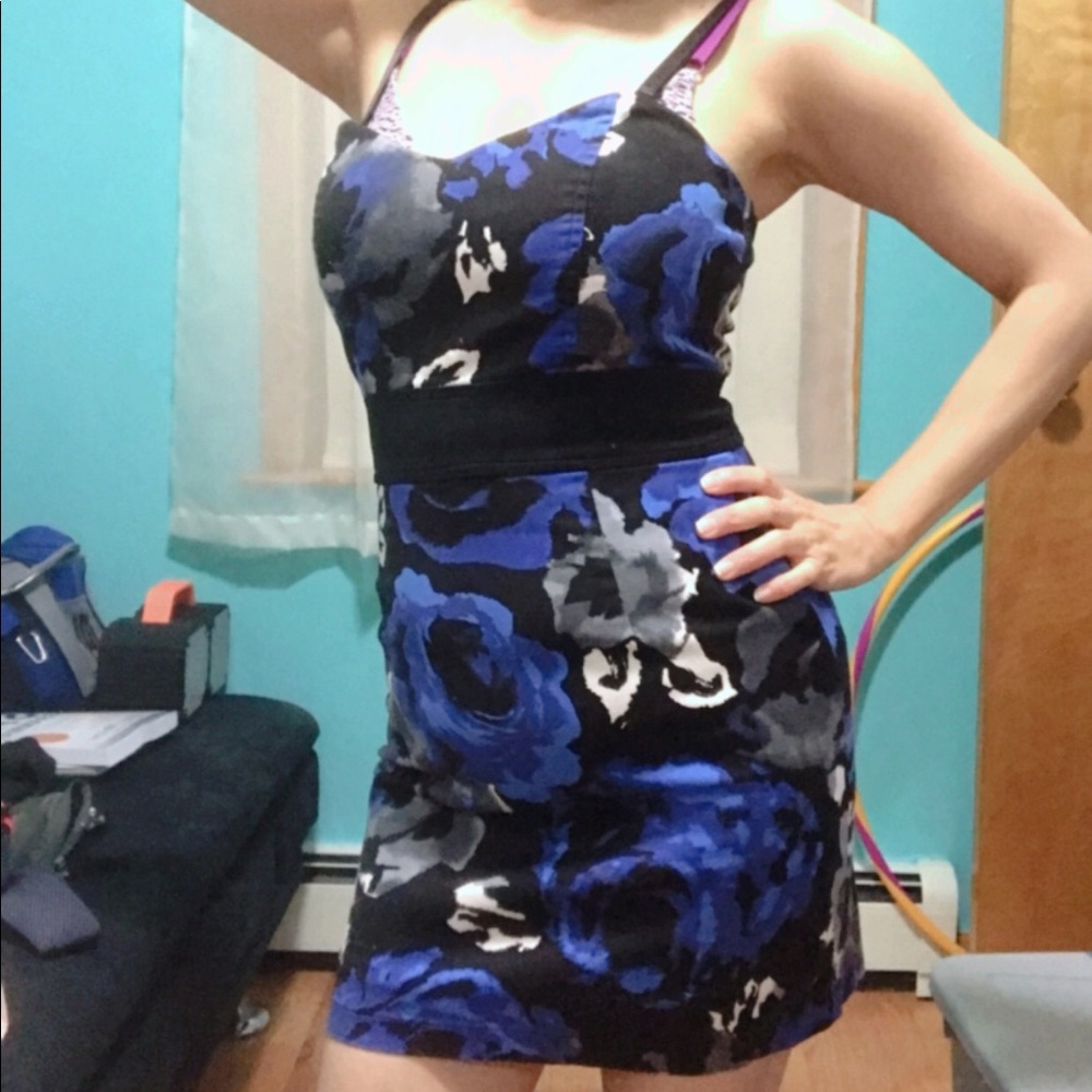 Forever 21 Blue Floral Dress (Size S/P)